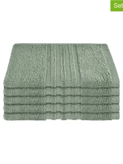 5er-Set: Gästehandtücher "Milano" in Hellgrün