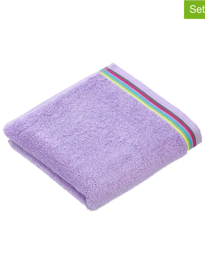 2er-Set: Gästehandtücher "Soley" in Lila