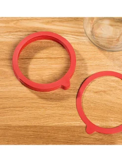 2er-Set: Gummidichtungen in Rot - 2x 10 Stück