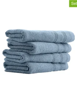 4er-Set: Handtücher "Brooklyn" in Hellblau