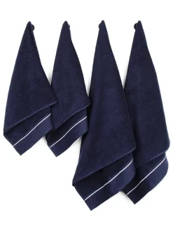 4er-Set: Handtücher in Dunkelblau