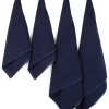 4er-Set: Handtücher in Dunkelblau