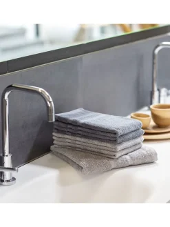 2er-Set: Handtücher "Las Palmas" in Hellgrau