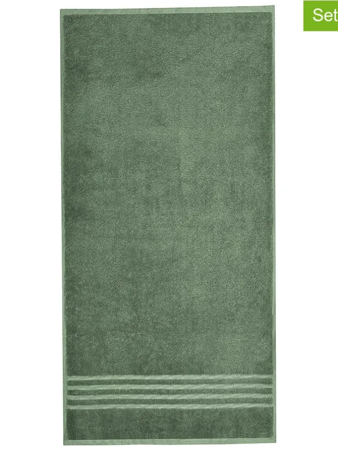 4er-Set: Handtücher "Milano" in Hellgrün