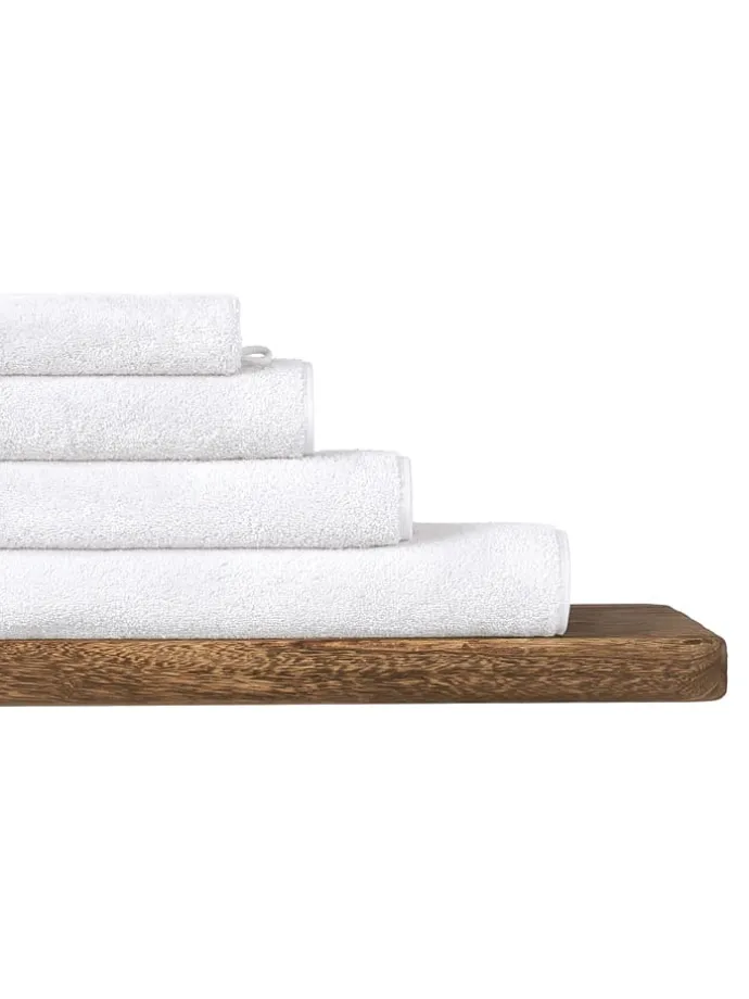 4er-Set: Handtücher "Milano" in Weiß