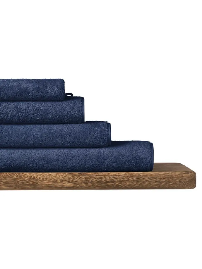 4er-Set: Handtücher "Milano" in Dunkelblau