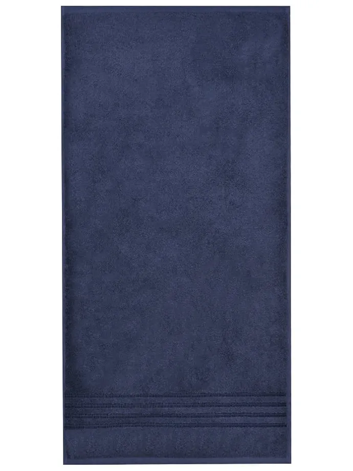 4er-Set: Handtücher "Milano" in Dunkelblau