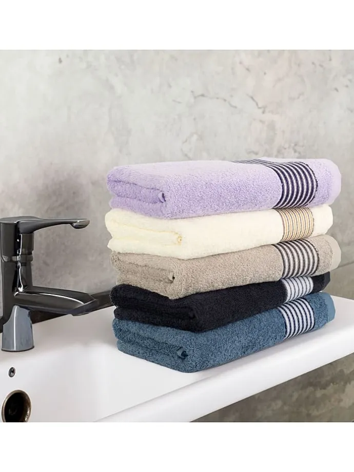 3er-Set: Handtücher "Möve for frottana" in Hellbraun