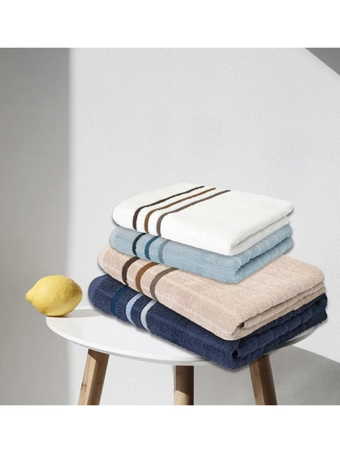 4er-Set: Handtücher "Ohio" in Hellblau