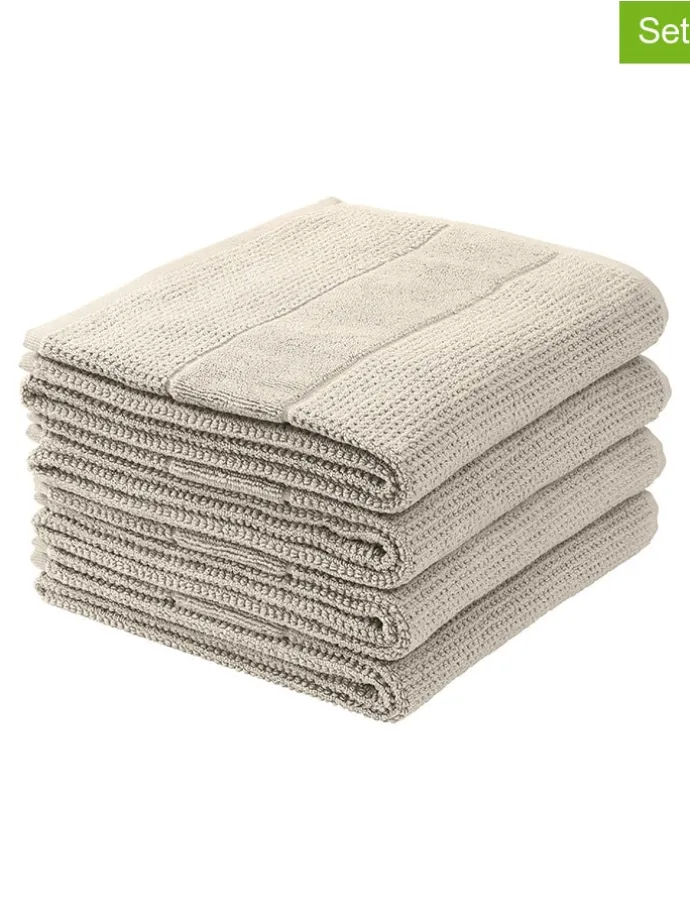 4er-Set: Handtücher "Turin" in Beige