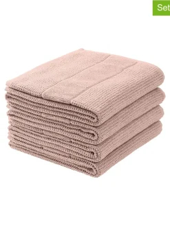4er-Set: Handtücher "Turin" in Rosa