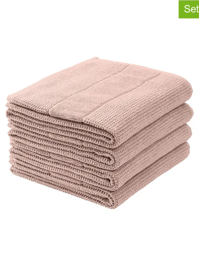 4er-Set: Handtücher "Turin" in Rosa