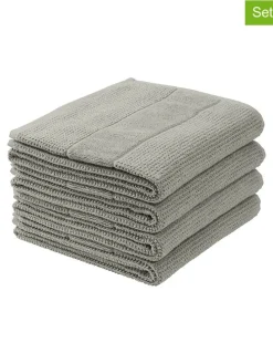 4er-Set: Handtücher "Turin" in Grau