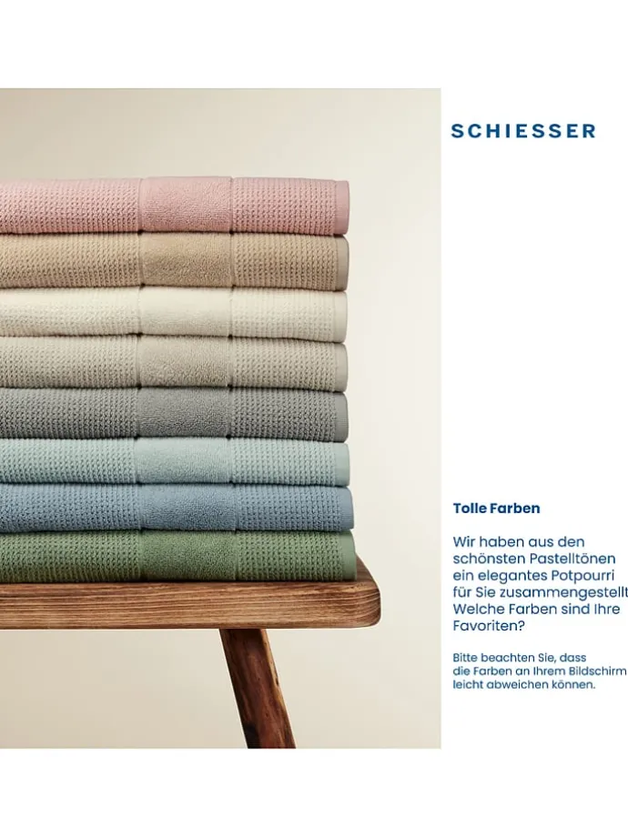 4er-Set: Handtücher "Turin" in Creme