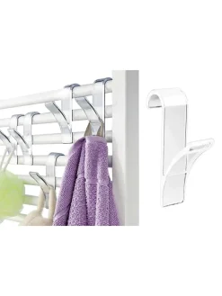 6er-Set: Handtuchhaken in Transparent - (H)10,5 cm