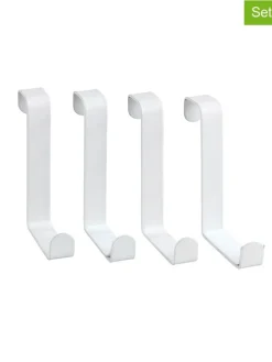 4er-Set: Handtuchheizkörper-Haken in Weiß