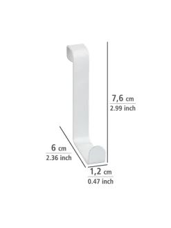 4er-Set: Handtuchheizkörper-Haken in Weiß