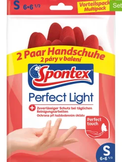 7er-Set: Haushalts- Schutzhandschuhe in Rot, je 2 Paar