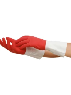 7er-Set: Haushalts- Schutzhandschuhe in Rot, je 2 Paar