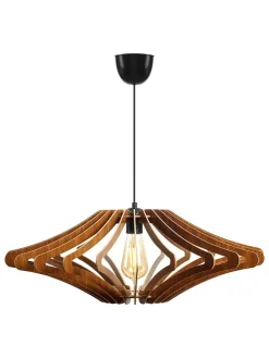 2er-Set: Hängeleuchten in Hellbraun - Ø 47 cm