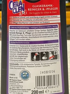 3er-Set: 3in1-Glaskeramikreiniger, je 200 ml