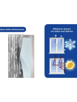 2er-Set: Isolierschutz-Folien in Silber - (L)220 x (B)90 cm