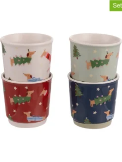 4er-Set: Kaffeebecher ''Natoletto'' in Bunt - 100 ml