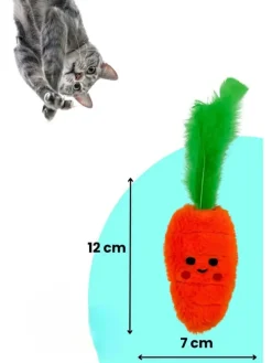 2er-Set: Katzenspielzeuge in Rot/ Weiß