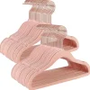 50er-Set: Kinderkleiderbügel in Rosa/ Roségold - (B)30 x (H)20,5 cm
