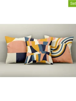 3er-Set: Kissenhüllen in Bunt
