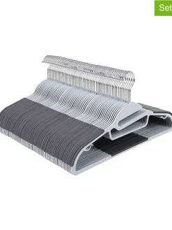 50er-Set: Kleiderbügel in Grau/ Silber - (B)41,5 cm