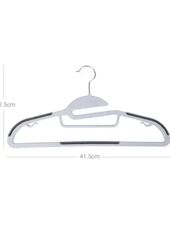 50er-Set: Kleiderbügel in Grau/ Silber - (B)41,5 cm