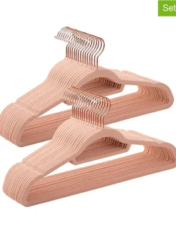 30er-Set: Kleiderbügel in Rosa/ Roségold - (B)43,5 x (H)22,5 cm