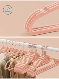 30er-Set: Kleiderbügel in Rosa/ Roségold - (B)43,5 x (H)22,5 cm