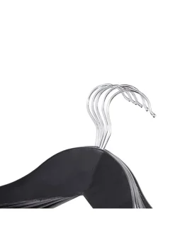 10er-Set: Kleiderbügel in Schwarz - (L)44,5 x (B)23 cm