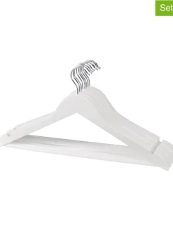 5er-Set: Kleiderbügel in Weiß - (L)45 x (B)23 cm