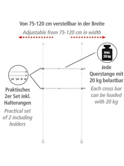 2er-Set: Kleiderstangen 