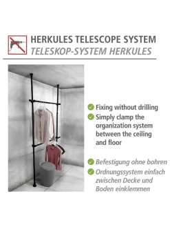 2er-Set: Kleiderstangen 