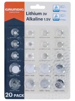 2er-Set: Knopfzellen-Batterien - 2x 20 Stück