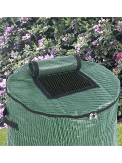 2er-Set: Komposttaschen in Grün, 2x 125 l