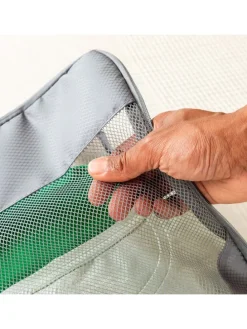 4er-Set: Kompressions-Organisationstaschen in Grau