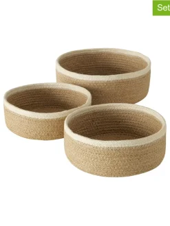 3er-Set: Körbe "Cunas" in Hellbraun