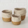 3er-Set: Körbe "Enisa" in Hellbraun/ Beige
