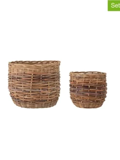 2er-Set: Körbe "Lalou" in Hellbraun