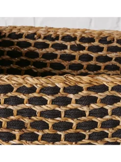 3er-Set: Körbe ''Nura'' in Hellbraun/ Schwarz