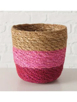 2er-Set: Körbe "Rosaly" in Hellbraun/ Rosa