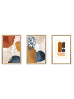 3er-Set: Kunstdrucke - (B)33 x (H)48 cm