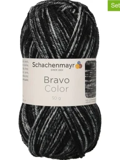 20er-Set: Kunstfasergarne ''Bravo Color'' in Schwarz/ Grau/ Weiß - 20x 50 g