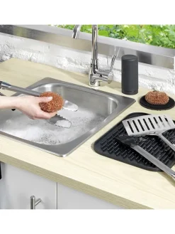 6er-Set: Kupferschwämme in Hellbraun - Ø 9 cm