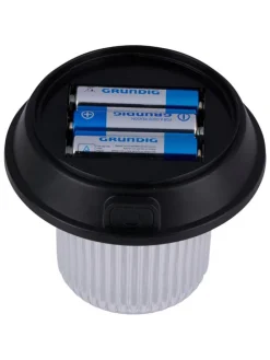 2er-Set: LED-Campingleuchten in Schwarz - (H)11,5 x Ø 10,4 cm